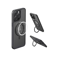 Anker Magnetic Phone Case for iPhone 15 Pro Max Case, Anti-Slip and Drop-Proof Protective Cover with 360° Ring Stand, iPhone Case Compatible with MagSafe, Exclusively Designed for iPhone 15 Pro Max