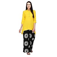 Women's Viscose Short Top High Low Salwar Suits set