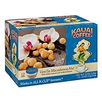 Kauai Coffee Single Serve Cups pods (Vanilla Macadamia Nut, 36 Count)