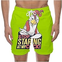 Stop Staring at My Cock Mens Quick Dry Surfing Swim Trunks Summer Cool Beach Shorts Holiday Board Short with Pockets