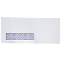 Quality Park Window Security Envelope, Reveal-N-Seal, White, 4.125 x 9.5, 500 per Box, (67418)
