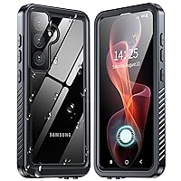 ANTSHARE for Samsung Galaxy S24 Case Waterproof, Built-in Lens & Screen Protector 360° Full Body Heavy Duty Protective Shockproof IP68 Underwater Case for Galaxy S24 (2024) 5G-Black