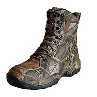 Men's Waterproof Hunting Boot Camo Hiking Boots Military Tactical Boot, Breathable and Non-slip Outdoor Shoes, 8