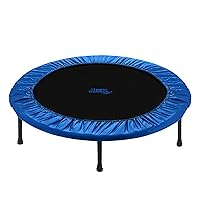 Machrus Upper Bounce Mini Trampoline for Adults - Rebounder Exercise Fitness Kids Trampoline - Small Rebounder Trampoline with Durable Jumping Mat, Portable & Foldable Workout Trampoline