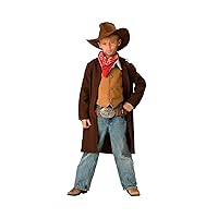 InCharacter Costumes, LLC Boys 8-20 Rawhide Renegade Duster Jacket Set, Brown, 10