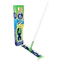 Swiffer Sweeper Dry + Wet XL Sweeping Kit, 1 Sweeper, 8 Dry Cloths, 2 Wet Cloths