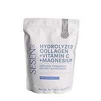 SESEN Hydrolyzed Collagen + Vitamin C + Magnesium (Blue) Powder 17.6 oz