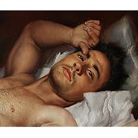 Dongyeeart Unique male nude Painting series Art Prints morden artwork Canvas Transfer from oil paintings young men on bed Giclee prints wall art Decor for bedroon bathroom (04, 42