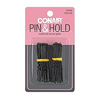 Conair Styling Essentials Hair Pins, Black, 100 Count