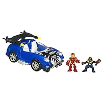 Marvel Superhero Squad Battle Vehicle - Hover Car With Iron Man And Nick Fury