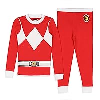INTIMO Power Rangers Toddler Boys' Red Ranger Character Costume Sleep Pajama Set