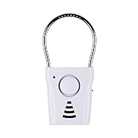 SABRE 110dB Door Handle Alarm, Extremely Loud Wireless Alarm Audible Up To 680 Ft Away, Hangs Off Door Knob or Handle, Vibration-Triggered Home Security Alarm, 3 Adjustable Settings, Great for Travel