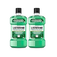 Freshburst Antiseptic Mouthwash for Bad Breath, Kills 99% of Germs That Cause Bad Breath & Fight Plaque & Gingivitis, ADA Accepted Mouthwash, Spearmint, 1 L, Pack of 2