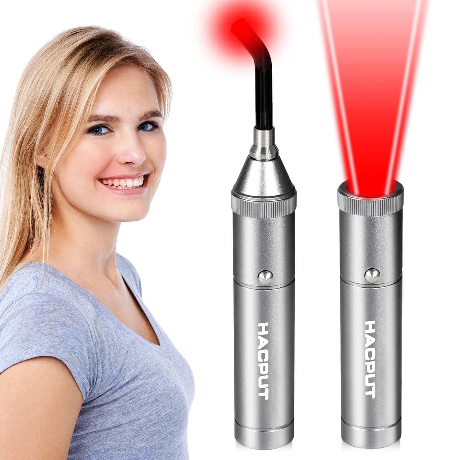 Red Light Therapy Device - Cold Sore Fever Blister Treatment Pain Relief for Lips Mouth Nose Oral Ear Knee Feet Hands