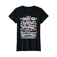 Awesome Since 1970 53rd Birthday I'm a January Girl 1970 T-Shirt