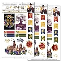 Paper House Productions Harry Potter Floral Hogwarts Planner Sticker Multipack (Pack of 3)