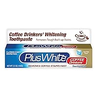 Coffee Drinker's Teeth Whitening Toothpaste - Removes Tooth Stains for Sensitive Teeth with Fluoride Cavity Protection & Tartar Control - Cool Mint Flavor (3.5 oz)