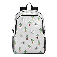 ALAZA Cute Green Cacti and Words Packable Hiking Outdoor Sports Backpack