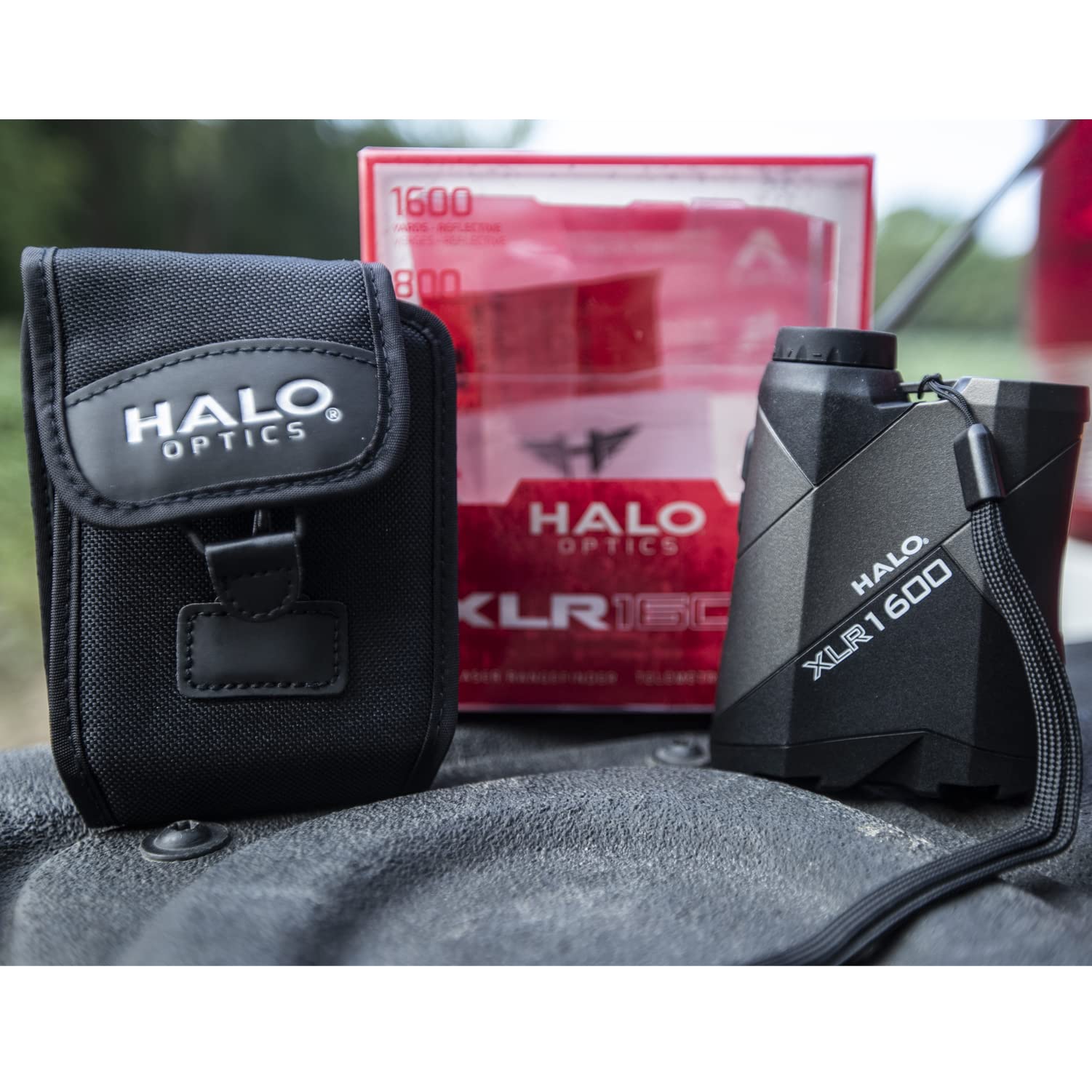 Halo Optics Accurate Precise Water-Resistant Ergonomic Non-Slip Grip Portable Durable Hunting Laser Range Finder with Scan Mode