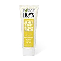 DOCTOR HOY'S Natural Arnica Boost Recovery Cream, Bruise and Muscle Pain Relief Cream, Topical Homeopathic Formula with Arnica Montana for Rapid Bruise Relief (6 Fl Oz)