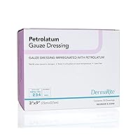 Dermarite Industries Petrolatum Gauze Dressing, 3x9, 50 Count