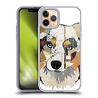 Head Case Designs Officially Licensed Michel Keck Australian Shepherd Dogs 3 Soft Gel Case Compatible with Apple iPhone 11 Pro and Compatible with MagSafe Accessories