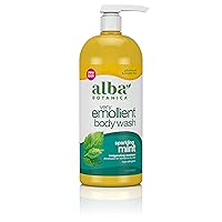 Alba Botanica Very Emollient Body Wash, Sparkling Mint, 32 Oz