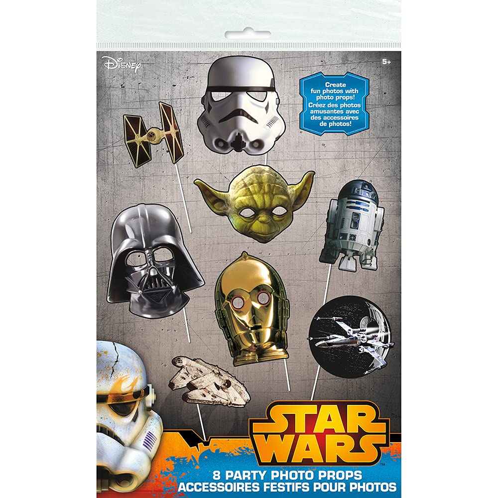 Star-wars Turtles Photo Booth Props - Assorted Designs, 8 Pcs.