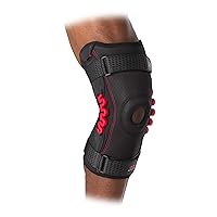 McDavid Max Support Knee Brace, Compression Brace w/Spring Hinges for Injury Recovery, Pain, Fits Right and Left Leg