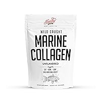 Marine Collagen Powder 16 Oz - Sourced from Wild-Caught Fish, Pescatarian Friendly, Keto Certified & Non-GMO Verified - Easy to Mix in Water - 45 Servings