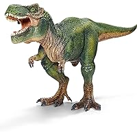 schleich DINOSAURS — Tyrannosaurus Rex, T-Rex Toy with Realistic Detail and Movable Jaw, Imagination-Inspiring Dinosaur Toys for Girls and Boys Ages 4+, Green, 11.2
