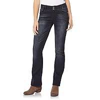 WallFlower Women's Luscious Curvy Bootcut Mid-Rise Insta Stretch Juniors Jeans (Standard and Plus)