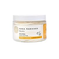 Shea Radiance Whipped Shea Butter w/Colloidal Oatmeal - Blended w/Skin-Soothing Oatmeal & Moisturizing Rice Bran Oil | Citrus Blossom (7oz)