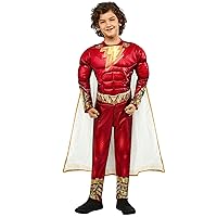 Rubie's Child's Shazam! Fury of the Gods Padded Costume Jumpsuit and Cape, As Shown
