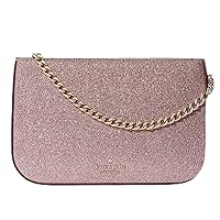 Kate Spade New York Glimmer Glitter Pochette Bag Detachable Strap In Mitten Pink