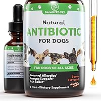 Natural Antibiotics for Dogs - Dog Antibiotics - Dog Itch Relief - Yeast Infection Treatment for Dogs - Dog Antibiotic - Dog Ear Infection Treatment - Pet Antibiotics - Antibiotic for Dogs - 1 oz