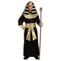 Forum Novelties Men's Pharaoh Costume, Black/Gold, Large