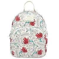 Loungefly x The Little Mermaid Ariel Allover-Print Mini Backpack (One Size, Multicolored)