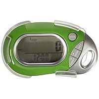 PE771 Walking 3D Pedometer with Clip and Strap | 7 Day Memory, Accurate Step Counter, Walking Distance Miles/Km, Calorie Counter, Target Goal, Active Time