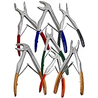 Set of 7 German Stainless Steel Dental EXTRACTING Extraction Forceps Dental