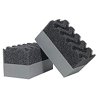 303 Products 39025 Tire Shine/Tire Dressing Applicator Pads - Perfect for Using to Apply Tire Shine, Tire Wet, Tire Gel, Or Tire Balm - Superior Product Application - Reduce Mess, 2 Pack , gray
