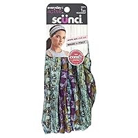 Scunci Everyday & Active Tie-Dye Wide Head wrap Headband Cover Band Made In Italy