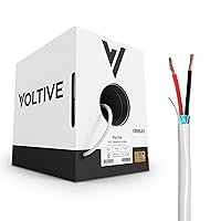 Voltive 18/2 Shielded in-Wall - CL3 Rated - Oxygen-Free Copper (OFC) - 500 Foot Box - White