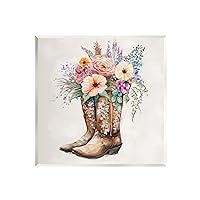 Country Cowboy Boots Bouquet Wall Plaque Art, Design by Ziwei Li