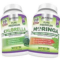 FRESH HEALTHCARE Chlorella and Moringa Green Superfood - Bundle