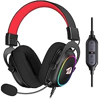 Redragon H510 Zeus-X RGB Wired Gaming Headset - 7.1 Surround Sound - 53MM Audio Drivers in Memory Foam Ear Pads w/Durable Fabric Cover- Multi Platforms Headphone - USB Powered for PC/PS4/NS