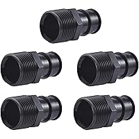 SharkBite 3/4 x 3/4 Inch Poly MNPT Expansion Adapter for PEX-A Pipe, Pack of 5, Plastic Plumbing Fittings, Male Adapter for PEX-A Tubing, UA134A5