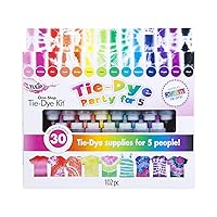 Tulip One-Step Tie-Dye Kit 15-Color Party Kit, Standard, Rainbow