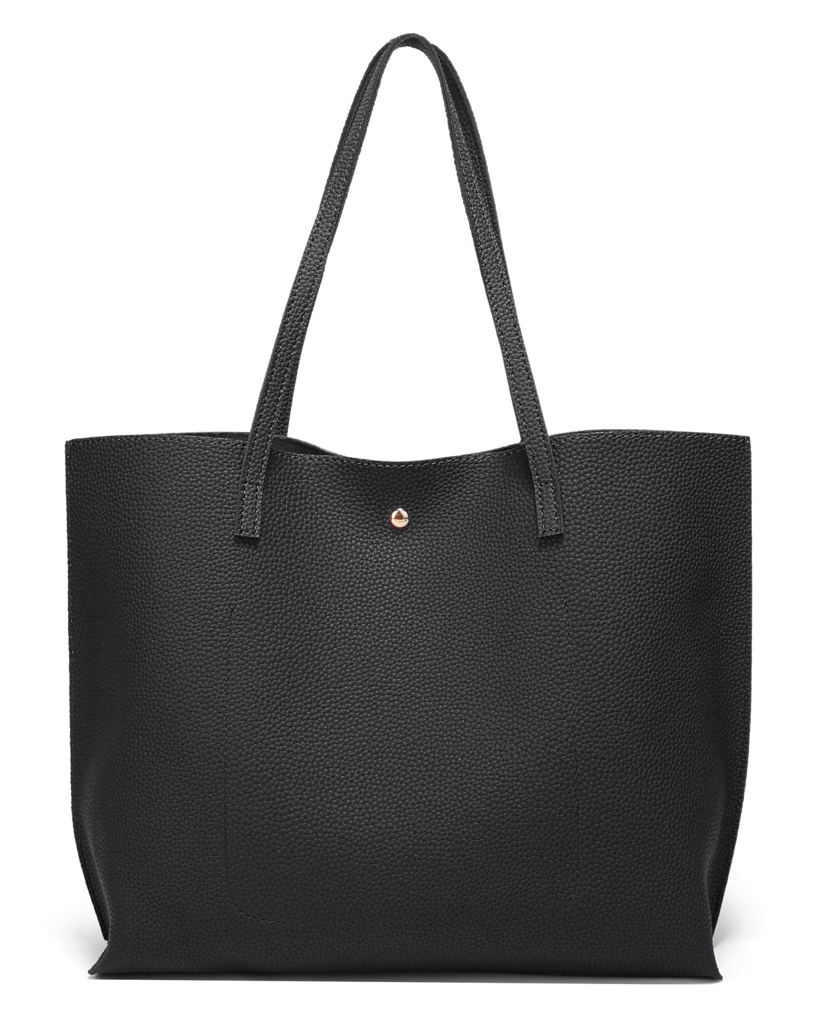 Dreubea Women's Soft Faux Leather Tote Shoulder Bag from, Big Capacity Tassel Handbag