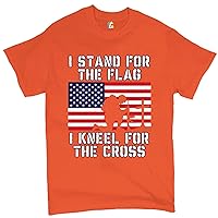 I Stand for The Flag I Kneel for The Cross T-Shirt Patriotic Military
